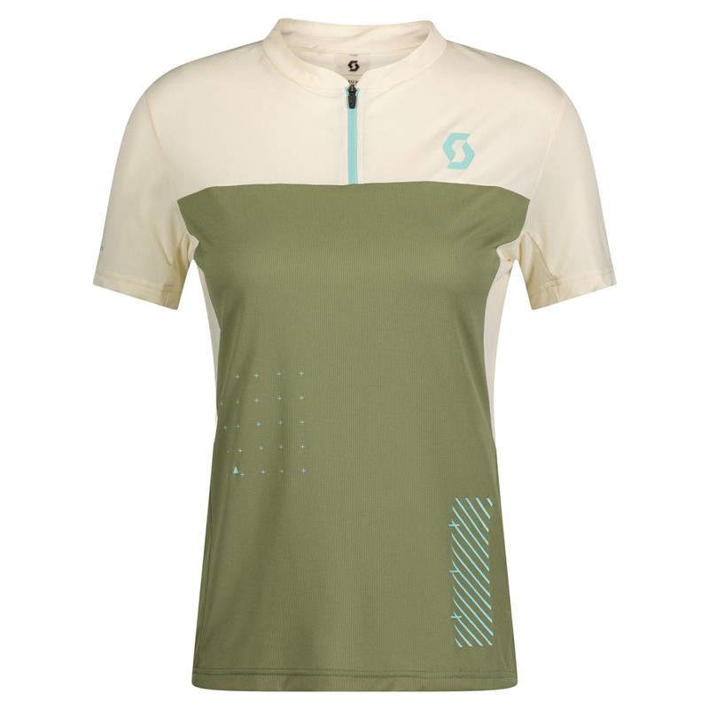 ŽENSKA KOLESARSKA MAJICA SCOTT TRAIL VERTIC ZIP (KRATKI ROKAVI)