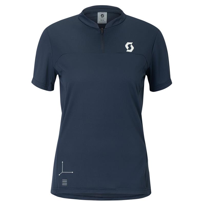 ŽENSKA KOLESARSKA MAJICA SCOTT VERTIC ZIP (KRATKI ROKAVI)