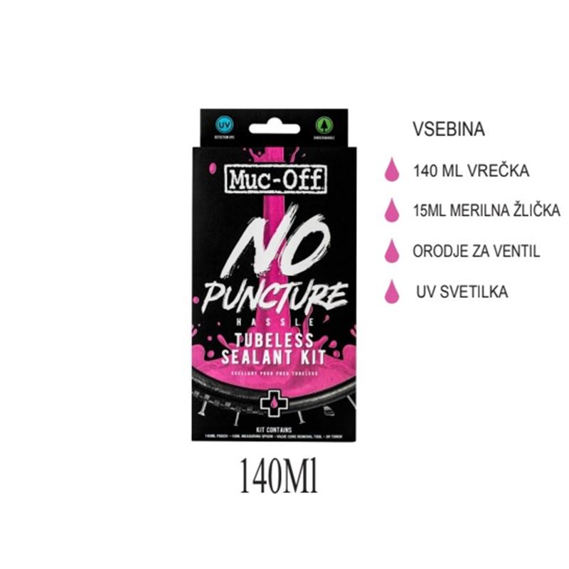 Tesnilna tekočina Muc-Off MTB No Puncture Set 140 ml