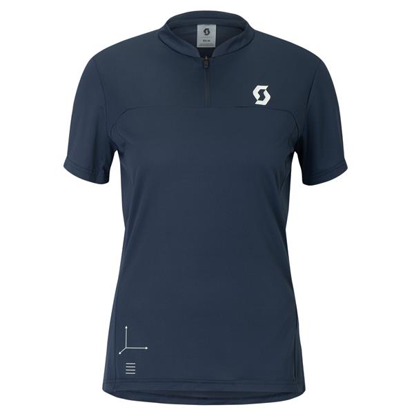 ŽENSKA KOLESARSKA MAJICA SCOTT VERTIC ZIP (KRATKI ROKAVI)
