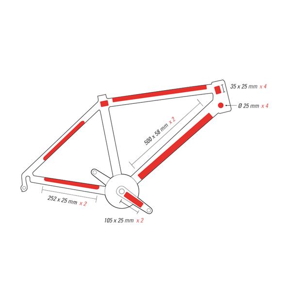 Zaščita okvirja Zefal Skin Armor - zaščitne nalepke - sijajen izgled