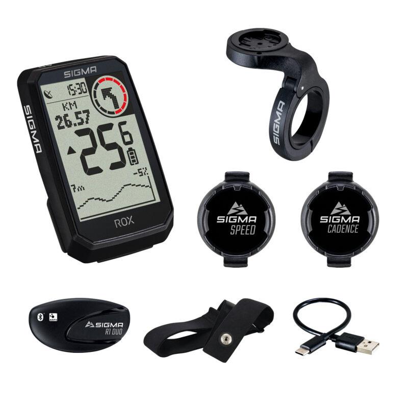 KOLESARSKI RAČUNALNK SIGMA ROX 4.0 ENDURANCE SET čr N