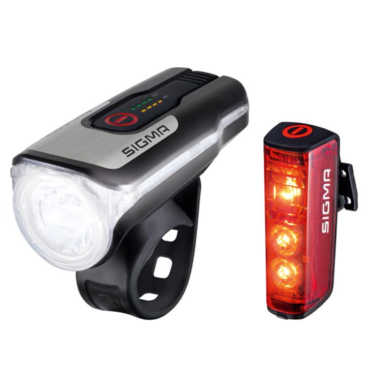 KOLESARSKA LUČ SIGMA AURA 80 USB/BLAZE SET